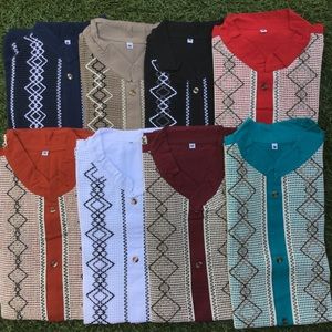 Mexican Shirt, Mexican Guayabera M